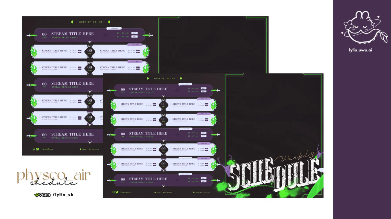 Schedule ⤑ Lylia_ch